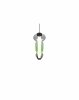 Lampa wisząca LED pojedyncza szklany klosz ściemnialna MINERVA 334310117 Trio zielona/czarna jadalniana nad stół